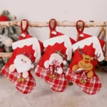 House-shaped Christmas Stockings Gift bag Christmas Eve Decoration Candy Stockings - Image 5