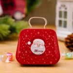 Christmas Decorations Handbag-shaped Candy Box Children Gift Iron Box