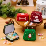 Christmas Decorations Handbag-shaped Candy Box Children Gift Iron Box - Image 7