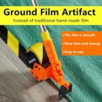 Bending-Free Floor Tape Applicator Quick-Sticking Device For Masking Paper With Extendable Pole - Image 3