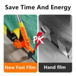 Bending-Free Floor Tape Applicator Quick-Sticking Device For Masking Paper With Extendable Pole - Image 5