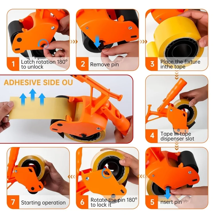 TBD06053307_6.webp Bending-Free Floor Tape Applicator Quick-Sticking Device For Masking Paper With Extendable Pole - Image 7