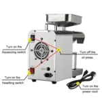 Household Small Automatic Stainless Steel Hot And Cold Oil Press Machine - Image 4