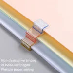 30pcs Anti-Roll Retainer Push-Pull Clip A4 Paper Loose-leaf Clip - Image 5