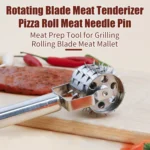 Stainless Steel Home Steak Tenderizer Kitchen Rolling Meat Loosening Tool - Image 4
