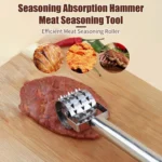 Stainless Steel Home Steak Tenderizer Kitchen Rolling Meat Loosening Tool - Image 5