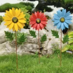 Outdoor Lawn Garden Landscape Arrangement Decorative Iron Flower Inserts - Image 5