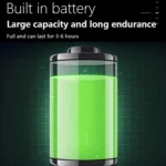 White Laser Wick LCD Digital Display Strong Light Rechargeable Portable LED Flashlight - Image 11