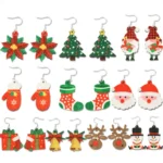 Christmas Element Cartoon Decoration Earrings Shiny Earrings - Image 2