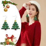 Christmas Element Cartoon Decoration Earrings Shiny Earrings - Image 4