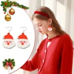 Christmas Element Cartoon Decoration Earrings Shiny Earrings - Image 6