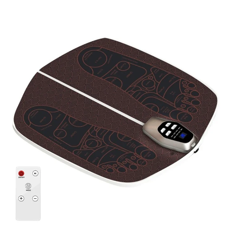 EMS Foot Massager Pad Foldable Pulse Foot Massage Mat Microcurrent Foot Physical Therapy With RC