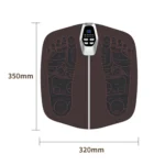 EMS Foot Massager Pad Foldable Pulse Foot Massage Mat Microcurrent Foot Physical Therapy With RC - Image 3