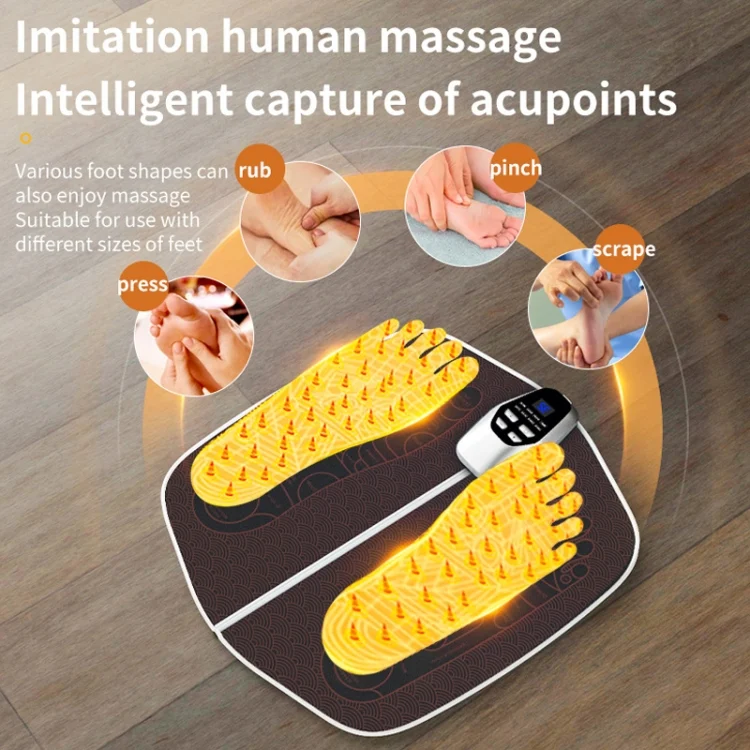 TBD06053388_B4.webp EMS Foot Massager Pad Foldable Pulse Foot Massage Mat Microcurrent Foot Physical Therapy With RC - Image 5