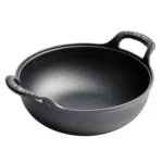 Cast Iron Frying Pan Stewpot Universal Uncoated Non-Stick Casserole
