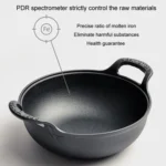 Cast Iron Frying Pan Stewpot Universal Uncoated Non-Stick Casserole - Image 5