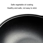 Cast Iron Frying Pan Stewpot Universal Uncoated Non-Stick Casserole - Image 6