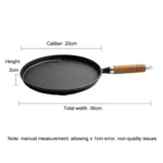 Thickened Cast Iron Skillet Non-Coating Non-Stick Pancake Pan Omelette Steak Pot - Image 11