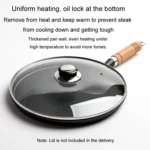 Thickened Cast Iron Skillet Non-Coating Non-Stick Pancake Pan Omelette Steak Pot - Image 5