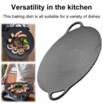 Cast Iron Threaded Grill Pan Outdoor Non-Stick Frying Pan Uncoated Teppanyaki Pot - Image 4