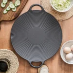 Cast Iron Threaded Grill Pan Outdoor Non-Stick Frying Pan Uncoated Teppanyaki Pot - Image 6