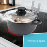 Household Stainless Steel Pot Lid Keeper With Silicone Gasket Kitchen Lid Holder - Image 6