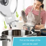Household Stainless Steel Pot Lid Keeper With Silicone Gasket Kitchen Lid Holder - Image 7