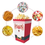 Christmas Theme Popcorn Box Snack Packaging Bucket Snack Candy Box - Image 4