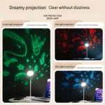 Multifunctional Magnetic LED Smart Projection Desk Lamp with Wireless Charging Function - Image 5