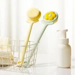 Household Bathroom Long Handle Soft Bristle Flower Shower Brush - Image 2