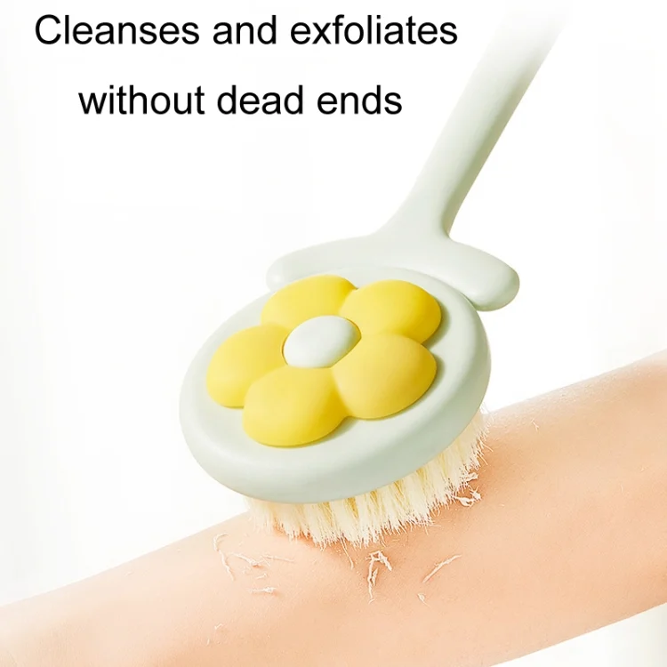 TBD06053454_B4.webp Household Bathroom Long Handle Soft Bristle Flower Shower Brush - Image 5