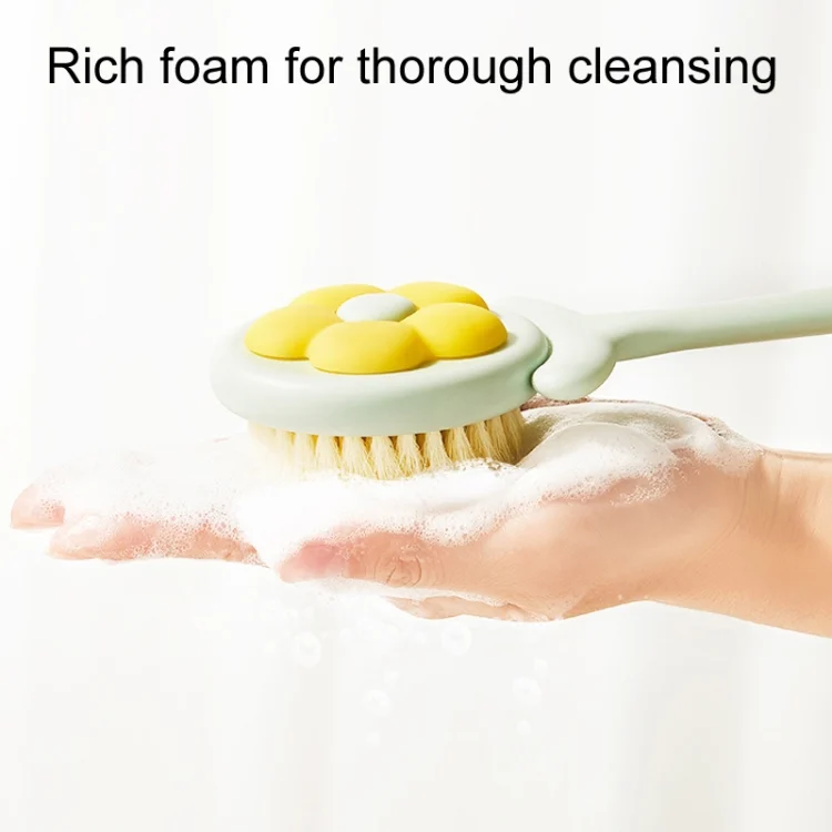 TBD06053454_B5.webp Household Bathroom Long Handle Soft Bristle Flower Shower Brush - Image 6