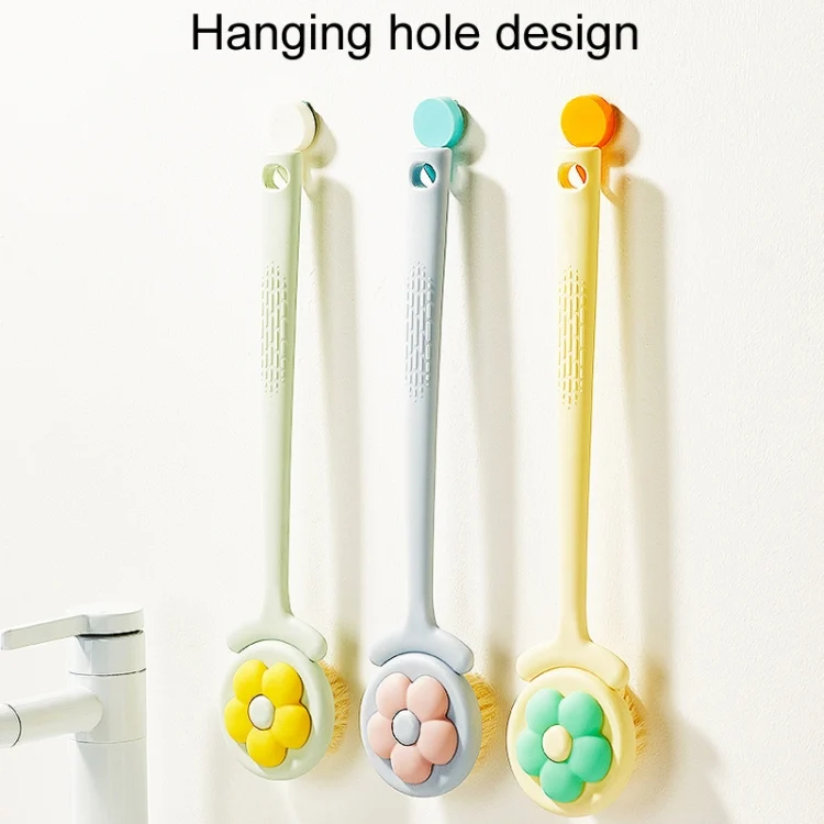 TBD06053454_B7.webp Household Bathroom Long Handle Soft Bristle Flower Shower Brush - Image 8