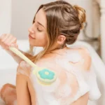 Household Bathroom Long Handle Soft Bristle Flower Shower Brush - Image 9