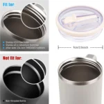 For Stanley 40oz Adventure Quencher Transparent Straw Lid Replacement Parts - Image 4
