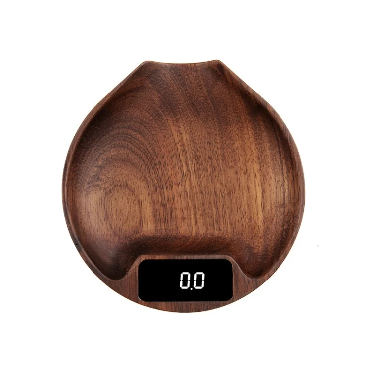 TBD0605355801A.webp 100g/0.1g Wood Electronic Tea Coffee Scale Kitchen Bar Scale - Image 1