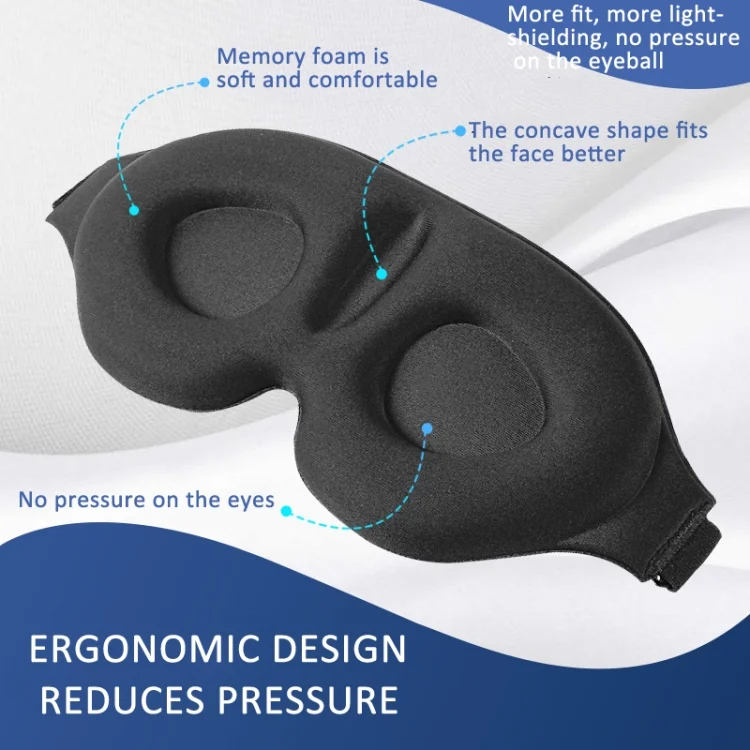 TBD06053597_B4.webp 4 In 1 3D Sleep Eye Mask Memory Foam Non-pressure Shading Sleeping Blindfold - Image 5