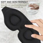 4 In 1 3D Sleep Eye Mask Memory Foam Non-pressure Shading Sleeping Blindfold - Image 7