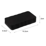2pcs /Pack Magnetic EVA Felt Cloth Whiteboard Eraser Rectangular Wave Edge Blackboard Eraser 10.2x5.5x2cm - Image 6