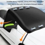 Car Magnetic Front Sunscreen Waterproof Thick Snow Shield - Image 3