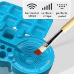 Painting Brush Washer with Drain Cleaner and Holder, 8 Palette Wells - Image 6