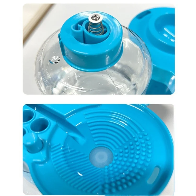 TBD06053725_B7.webp Painting Brush Washer with Drain Cleaner and Holder, 8 Palette Wells - Image 8