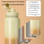 304 Stainless Steel Insulated Cup Large Capacity Thermos Bottle Vacuum Outdoor Portable Sports Kettle - Image 7