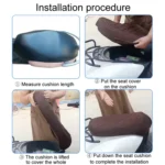 Electrical Bike Warm Breathable Non-Slip Cushion Cover - Image 9