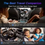 Car Cigarette Lighter One To Three With Switch Voltage Display - Image 10