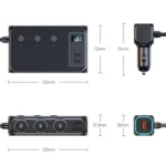 C29 9 In 1 Car Cigarette Lighter Powerful Fast Charger With Voltage Display - Image 2