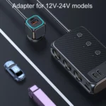 C29 9 In 1 Car Cigarette Lighter Powerful Fast Charger With Voltage Display - Image 8