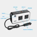 200W Car Inverter Vehicle Plug Power Converter - Image 4