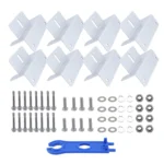 57pcs /Set RV Yacht Solar Panel Z-Shaped Aluminum Alloy Bracket