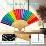 YX133 Acrylic Fan Display Stand Paper Fans Placement Holder - Image 5